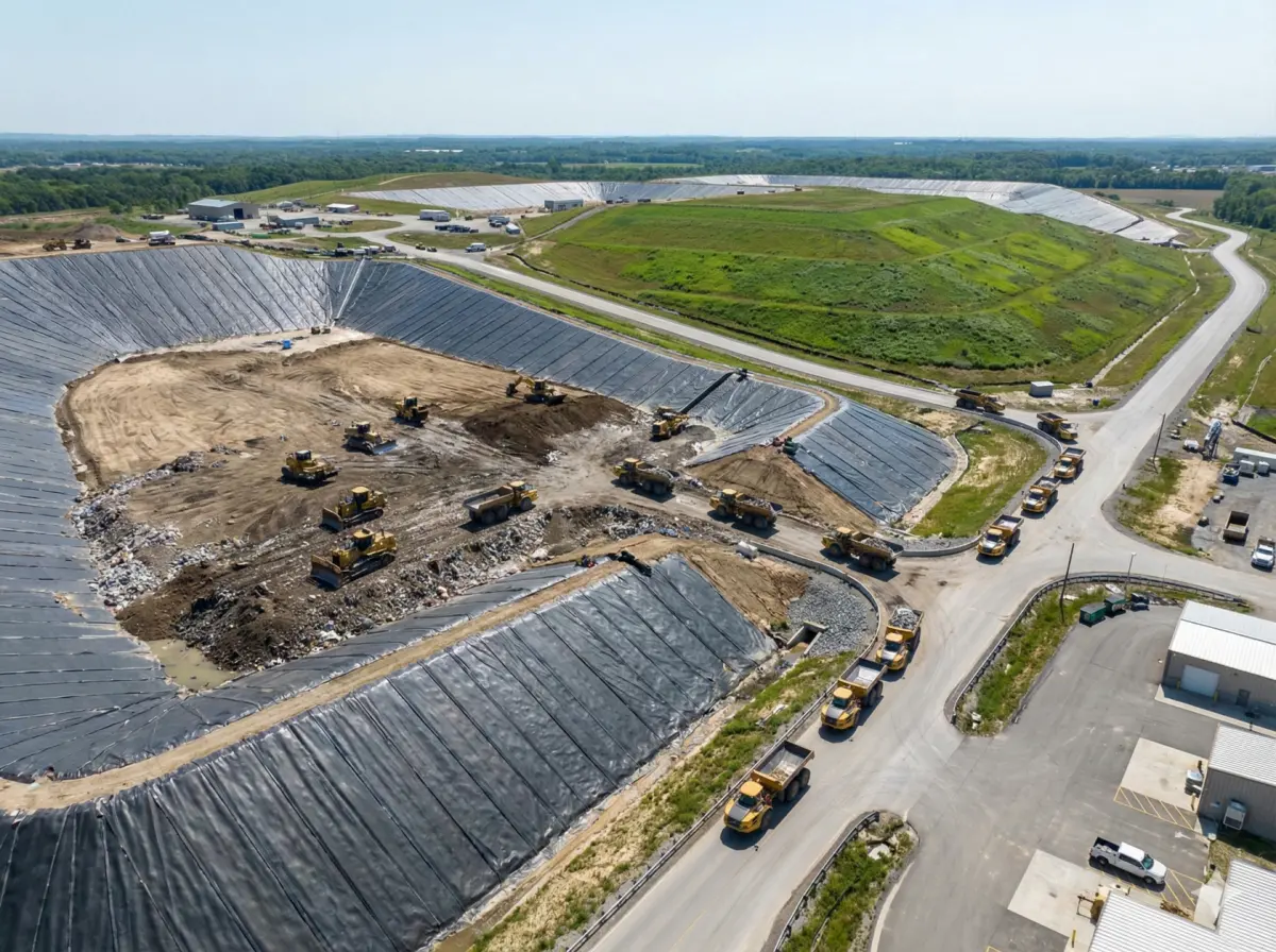 ▲全台合法掩埋場一位難求，「土方之亂」凸顯了最終處置場的稀缺價值，掌握龐大掩埋容積的業者成為市場焦點。圖為示意，非當事場域。（示意圖／AI 生成）