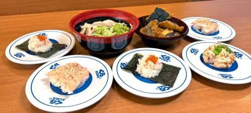 ▲藏壽司「香菇天婦羅」回歸，「豬肉薑絲烏龍麵」等3款冬季新品同步開吃。（圖／藏壽司kurasushi.tw）