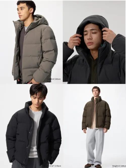 ▲降價男裝羽絨外套還有防風、連帽等款式可選。（圖／UNIQLO uniqlo.com）