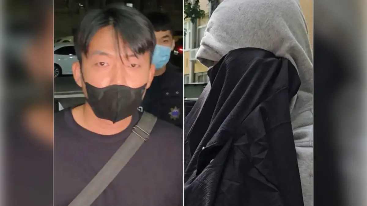 ▲「迷因台式民主」版主戴男（左）及林女（右）涉恐嚇京華城案11名檢察官遭起訴，一審獲緩刑2年。（圖／記者劉松霖攝）