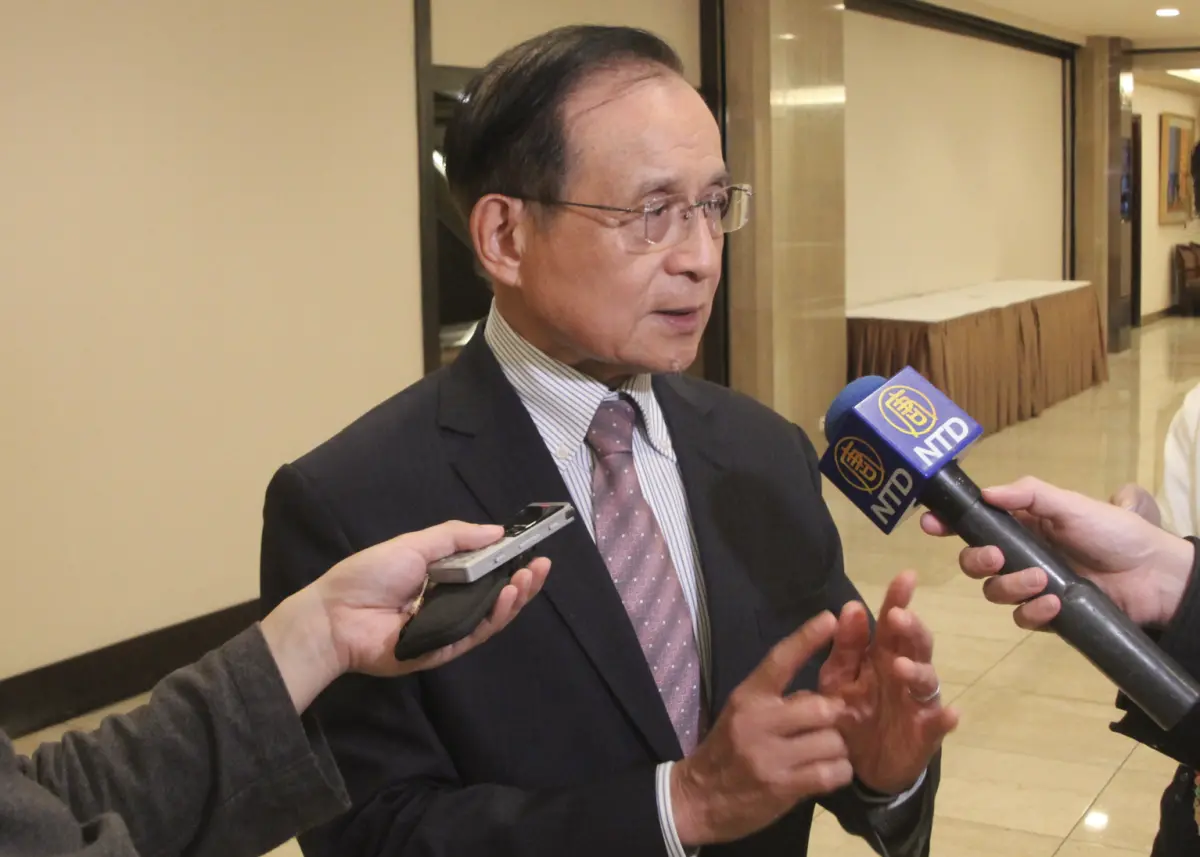 ▲許添財表示，這象徵台灣在國際舞台拓展空間及參與，可以在數位經貿規則制定有發聲權，也突破外交層層限制。（圖／記者鍾泓良攝影）