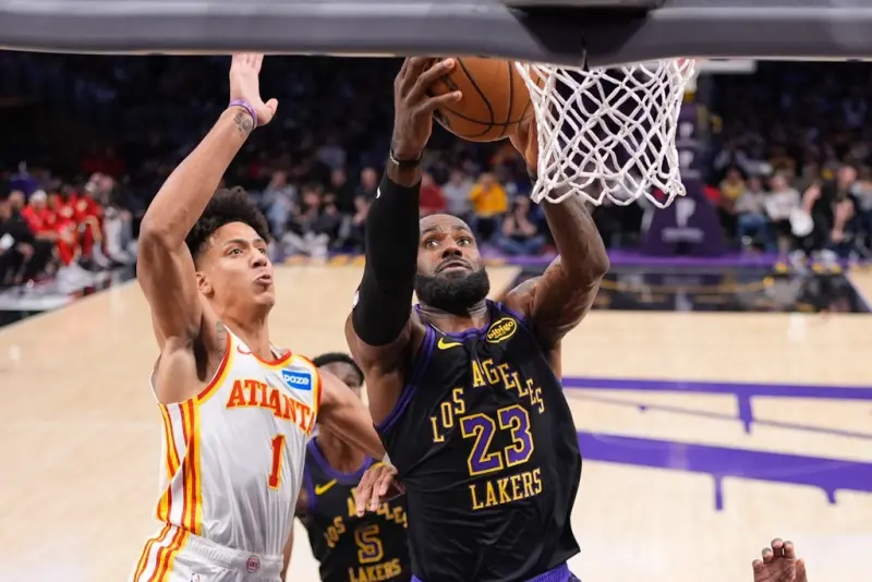 NBA／詹皇砍31分準大三元！湖人141：116擊潰老鷹　終止近期3連敗