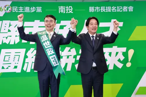 民進黨提名「牙醫榜首」參選南投縣長！賴清德讚温世政有3優點
