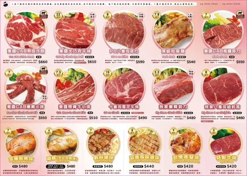 ▲「我家牛排高雄同盟店」的餐價曝光，單吃自助吧是每人390元+10%起；而最低牛排價位則是特製牛排420元+10%，含有自助吧。（圖／取自我家牛排官網steakmyhome.com.tw）