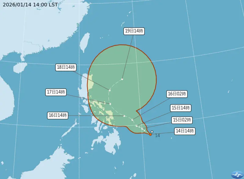2026首颱洛鞍估明生成！北東水氣增加濕一片　下周強冷氣團剩11度