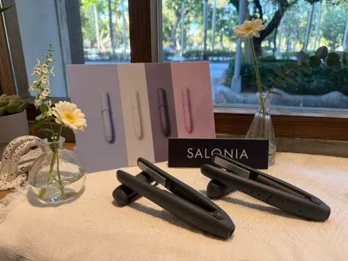 不用丟在機場！SALONIA推「電池可拆」無線離子夾　實測心得分享
