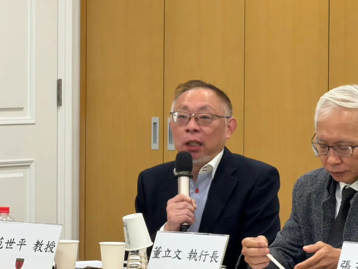 ▲國立台灣師範大學東亞學系教授范世平今（15）日出席國策研究院「川普執政周年與2026國際政經局勢展望」座談會。（圖／記者陳政嘉攝）