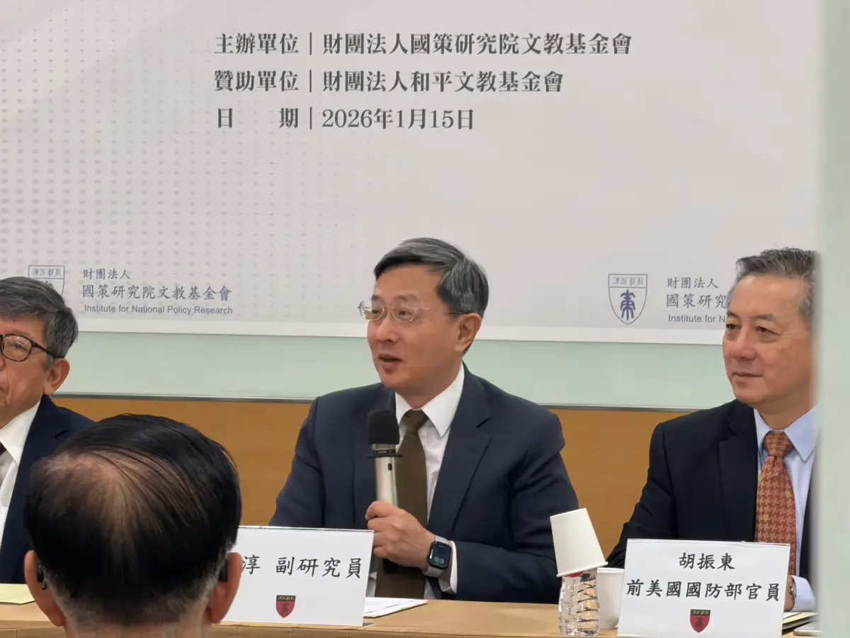 ▲前駐歐盟代表李淳15日出席國策院座談會。（圖／記者陳政嘉攝）