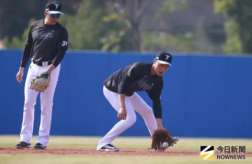 ▲中華隊內野手張政禹曾是12強奪冠班底，本屆經典賽他未考慮就答應參與集訓，他表示，一直以來的夢想就是打中華隊。（圖／記者葉政勳攝 ,2026.01.15）