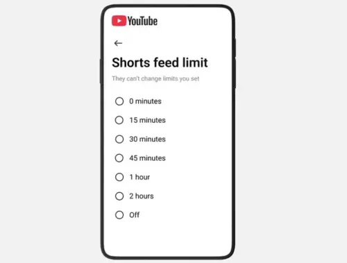 ▲為了守護青少年身心健康，YouTube推出Shorts限時功能，允許家長直接管控孩子的觀影時長。（圖／官方提供）