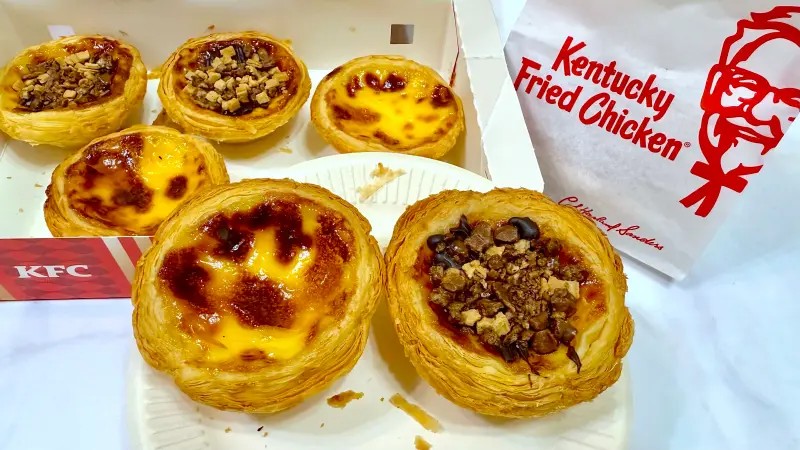 獨／肯德基「新蛋撻開箱」真實口感曝！店員證實：今已賣酥皮免搶