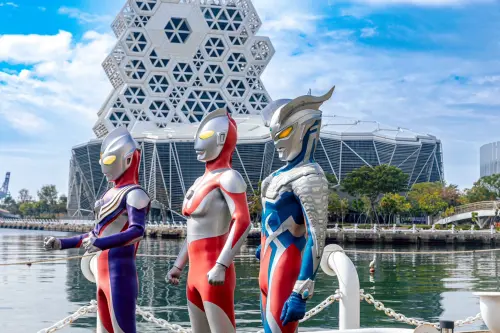 ▲高雄燈會「2026 Kaohsiung Wonderland 冬日遊樂園」今（16）日由市長陳其邁公布主題IP，將是「超人力霸王」。（圖／高雄市政府提供www.kcg.gov.tw/Default.aspx）