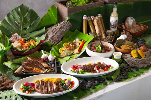 ▲田園西餐廳「原民之作」主題特色餐檯好評回歸。（圖／嘉義福容voco酒店提供 www.fullon-hotels.com.tw/voco/cy/tw/）