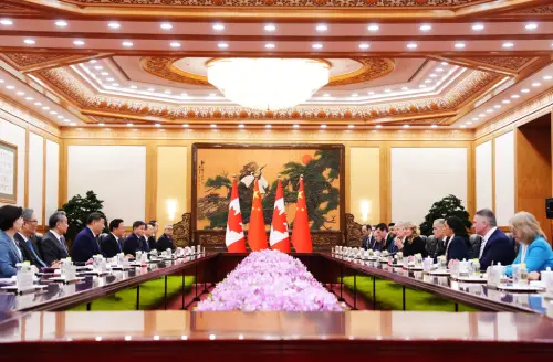 ▲加拿大總理卡尼（Mark Carney）今日與中國國家主席習近平會晤。（圖／美聯社／達志影像）