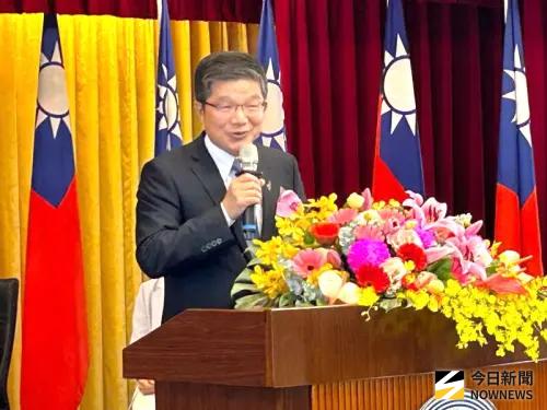 ▲台灣電力公司專業總工程師黃銘宏致詞。(圖／記者黃守作攝，2026.01.16)