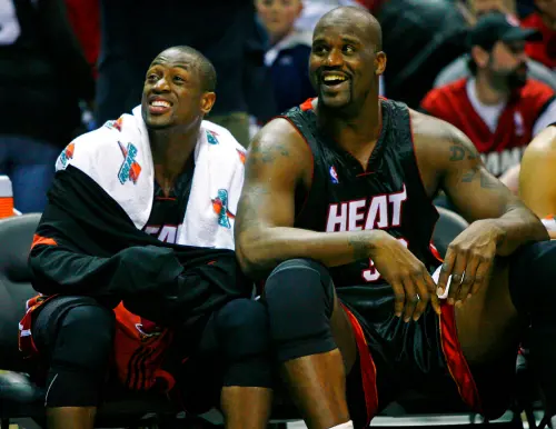 ▲韋德綽號「閃電俠」（The Flash），是由隊友「大鯊魚」歐尼爾（Shaquille O’Neal）在2004年一次受訪後為他取的。（圖／美聯社／達志影像）