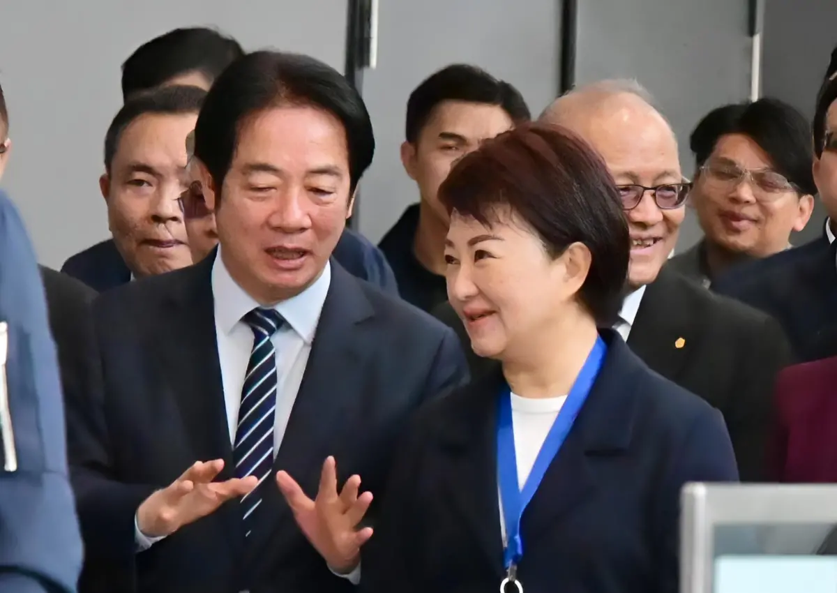 ▲總統賴清德昨天到台中市參加「百工百業博覽會」開幕典禮，台中市長盧秀燕陪同。（圖／讀者提供，2026.01.17）