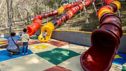 ▲小朋友最愛的「森育冒險村」可以盡情玩樂。（圖／高市府觀光局提供）