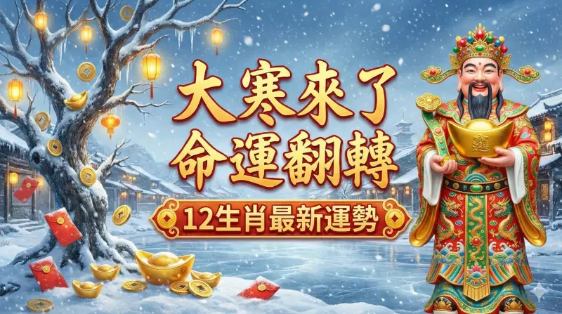 大寒節氣來了命運翻轉！12生肖最新運勢出爐　「羊猴馬」逆勢暴衝