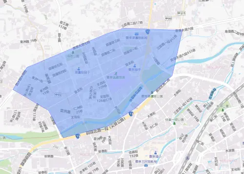 ▲台中市1月19日停水影響範圍。（圖／台灣自來水公司water.gov.tw/）