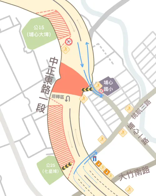 ▲航空城工程處說明，本次施工是為了辦理「1-1-60M（航空城大道）」尚未完成的排水箱涵工程。（圖／航空城工程處）