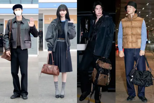 ▲邊佑錫（左圖起）、Karina、Metawin、馬龍將出席Prada 2026秋冬男裝大秀。（圖／Prada Threads）