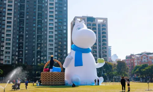 ▲台中市市民廣場有全世界最大的姆明。（圖／台中市政府提供，2026.01.19）