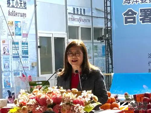 ▲海洋委員會主任委員管碧玲致詞。(圖／記者黃守作攝，2026.01.19)