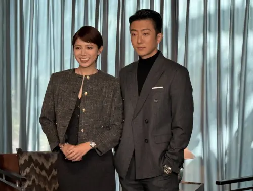 ▲張懷秋（右）在《Bad Girl》中扮演有霸總味道的黑幫公子，陳孟琪（左）則演名校出身的財經高材生，為了愛他走入江湖。（圖／記者蘇詠智攝）