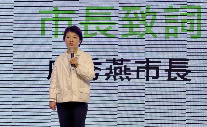    ▲盧秀燕致詞時稱讚新任總召周永鴻問政時兼顧行政與立法的視角。（圖／周永鴻提供，2026.01.19）  