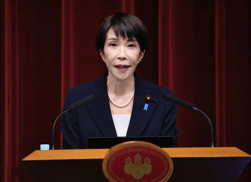 ▲日本首相高市早苗19日正式宣布解散眾議院，國會將提前選舉。（圖／美聯社／達志影像）