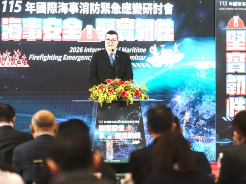 ▲內政部政務次長馬士元致詞。(圖／台灣港務公司提供)