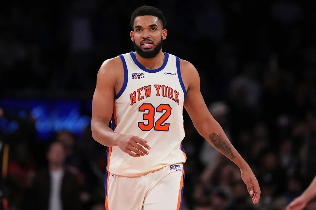 ▲聯盟消息人士透露，尼克隊可能在交易截止日前扣動扳機，將明星中鋒卡爾安東尼唐斯（Karl-Anthony Towns）送走，目前已有3支球隊。（圖／美聯社／達志影像）