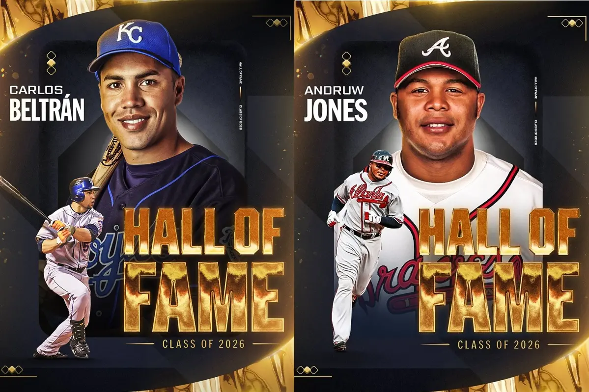 ▲全美棒球記者協會正式公布2026年美國棒球名人堂投票結果。卡洛斯貝爾川（Carlos Beltran）與安卓瓊斯（Andruw Jones），雙雙跨越75%的得票率門檻。（圖／取自MLBＸ）