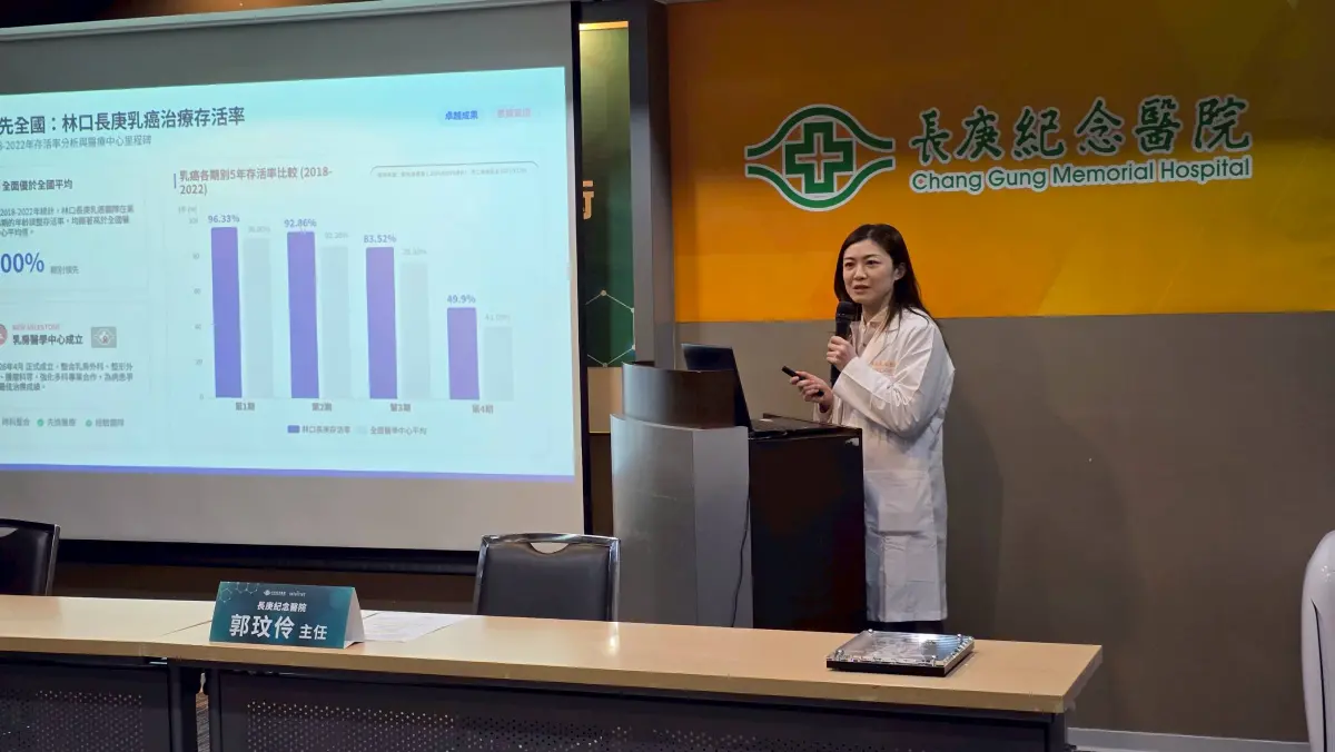 ▲林口長庚乳房醫學中心主任郭玟伶提到，女性過去害怕的乳癌治療，如今因手術科技進步獲得解決。（圖／長庚醫院提供）