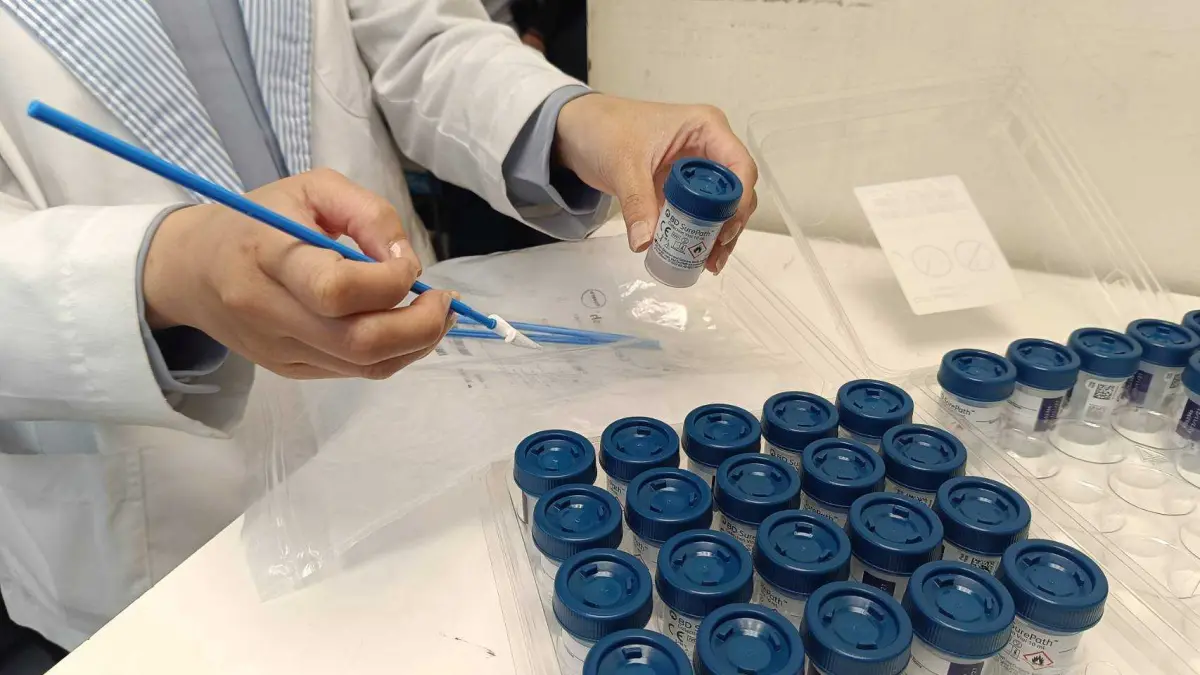 ▲薄層抹片準確率逾95％，門諾醫院推免費篩檢。（圖／門諾醫院）