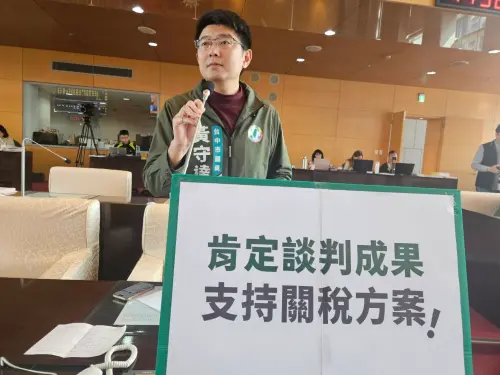 盧秀燕避談台美關稅　黃守達：遇政治就轉彎
