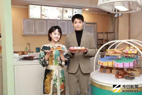 ▲夏靖庭、嚴正嵐、柯素雲、侯彥西和葉天倫今（21）日出席《大愛街二巷》記者會。（圖／吳翊緁攝）