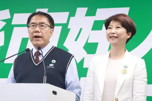 ▲黃偉哲推薦陳亭妃。（圖／記者葉政勳攝，2026.01.21）