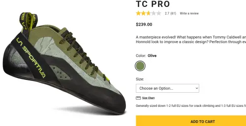 ▲義大利品牌 La Sportiva 為霍諾德量身打造的特製攀岩鞋。 （圖／La Sportiva官網）