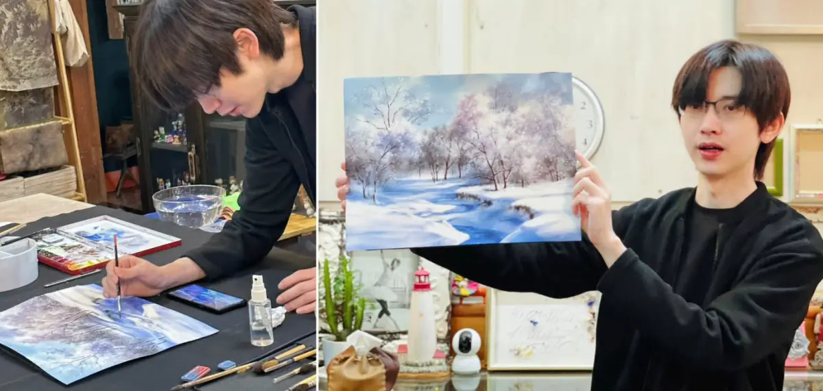 ▲水彩男神林經哲連勝2官司。（圖／翻攝臉書）