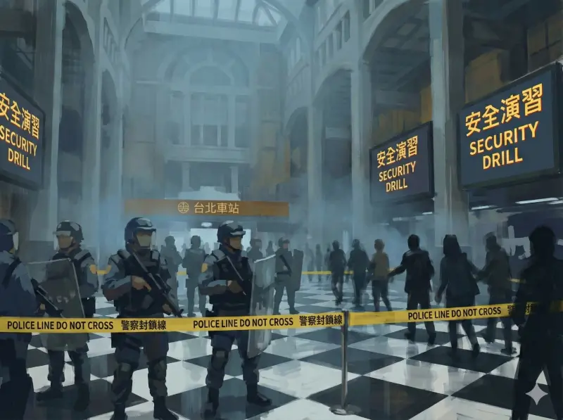 北車全警察、尖叫聲別怕！無腳本實戰　演練熱區、時段、管制速看