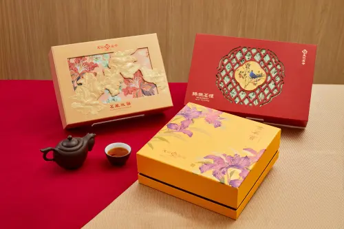 ▲年節將至，少不了天仁茗茶的茶葉禮盒，圖為締緻茗禮/金茗賞/茗風雅韻禮盒。（圖／NOWNEWS攝）