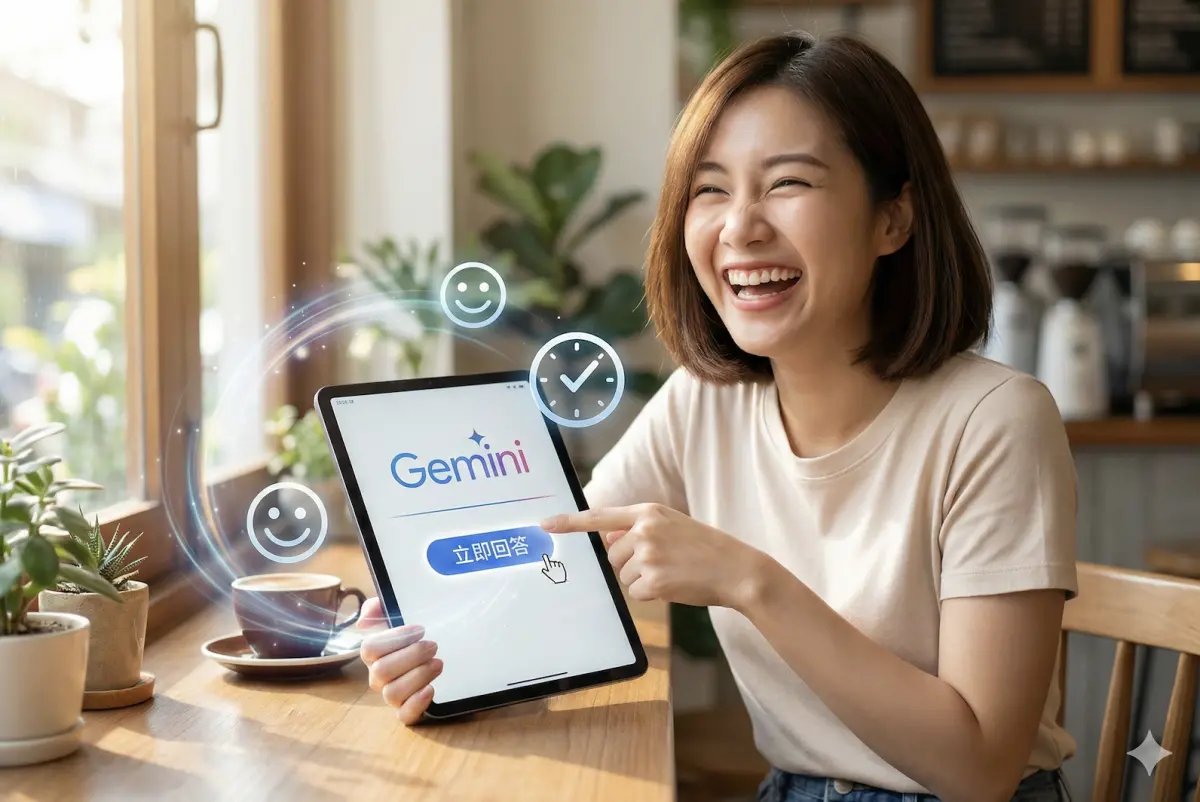 ▲Google近期為Gemini推出「立即回答（Answer now）」新功能，讓使用者在Pro或思考型模型運算時，不必久等轉圈圈，可直接取得回覆，目前已陸續上線Android、iOS與網頁版。（圖／Gemini AI製圖）