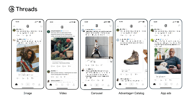 ▲Meta 今（22）日發布的官方部落格文章中正式宣布，自下週起，將向全球所有市場的 Threads 用戶全面推廣廣告業務。（圖／Meta）