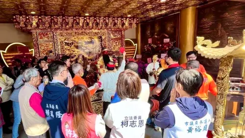 ▲前金萬興宮今（22）日舉行新建「關公殿」開光安座大典。（圖／記者陳美嘉翻攝）