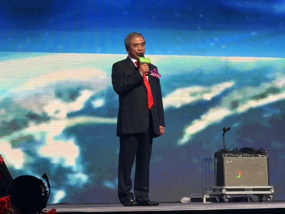 ▲對於是否會出席兆元宴，仁寶董事長陳瑞聰賣關子未正面回應。（圖／記者林汪靜攝）