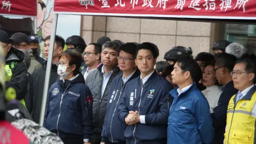 ▲台北市長蔣萬安視導台北車站特定區高強度危安演練。（圖／記者呂炯昌攝）