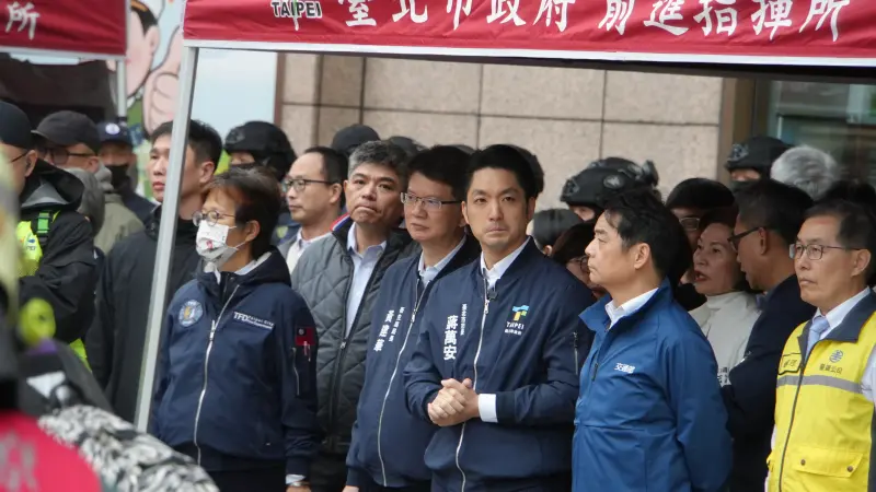 ▲台北市長蔣萬安視導台北車站特定區高強度危安演練。(圖/記者呂炯昌攝)