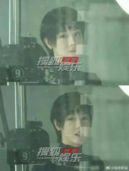 ▲迪麗熱巴疑似在拍攝新劇《九重天》，官方目前並未公開相關照片，這組側拍是狗仔拍攝的。（圖／翻攝自搜狐娛樂）